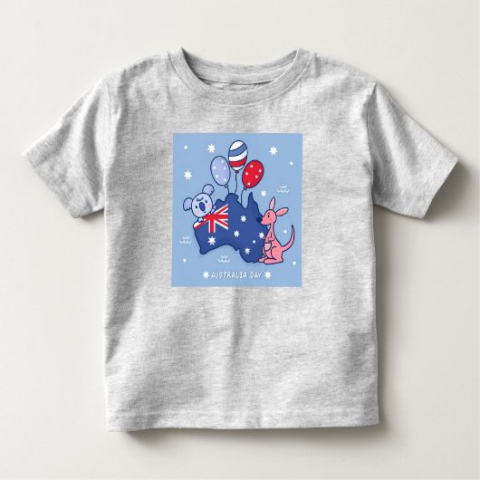 Australia Day T - shirts voor kinderen en volwasse (Voorkant)