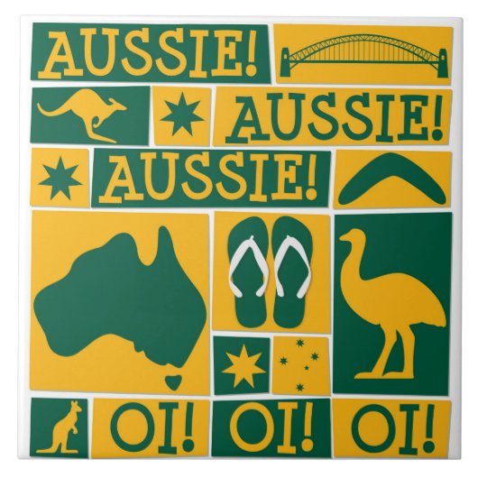 Australia Day Tegeltje (Voorkant)