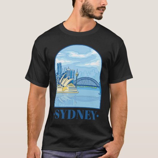 Australia Day  Tourists Australian Retro Happy Tra T-shirt (Voorkant)