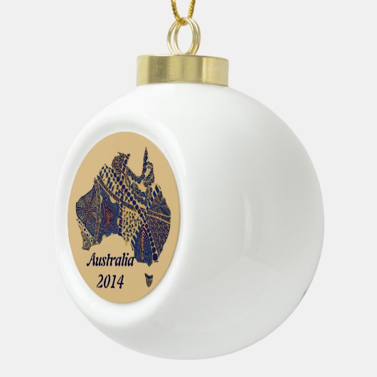 Australia Decorative Souvenir Map Ornament (Rechts)