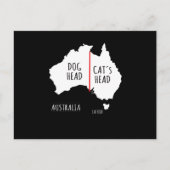 Australia Dog Head Cat's Head Briefkaart (Voorkant)