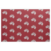 Australia Doodle Map Art Souvenir Stof (Fat Quarter)