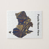 Australia Doodle Tan Red Legpuzzel (Horizontaal)