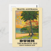 Australia Dunk Island, Great Barrier Beef Travel Briefkaart (Voorkant / Achterkant)
