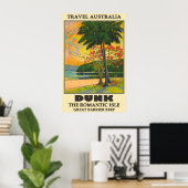 Australia Dunk Island, Great Barrier Beef Travel Poster (Thuiskantoor)