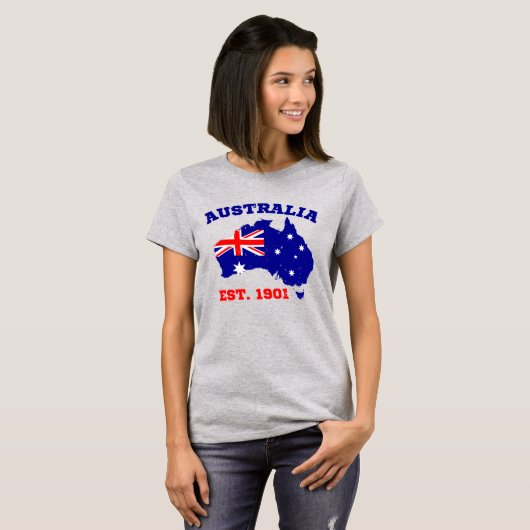 Australia Established 1901 T-shirt (Voorkant volledig)