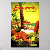 Australia Exmouth South Devon Vintage Poster (Voorkant)