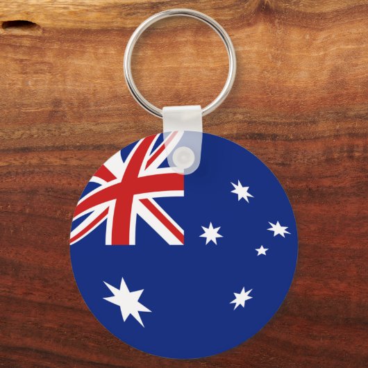 Australia Fisheye Flag Sleutelhanger (Voorkant)