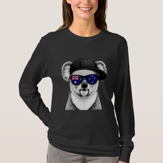 Australia Flag Australian Koala 2 T-shirt (Voorkant)