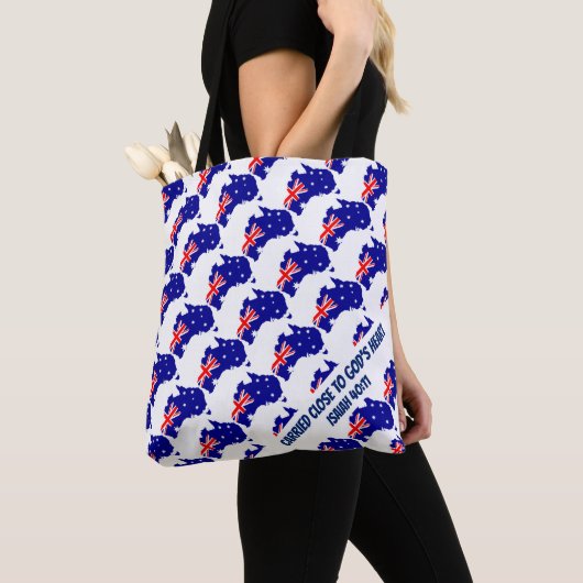 AUSTRALIA FLAG | Christelijke scripts Tote Bag (Dichtbij)