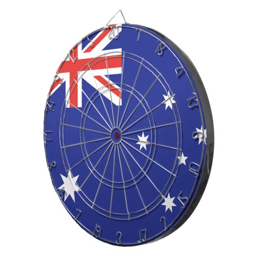 Australia Flag Dartbord (Voorkant Rechts)