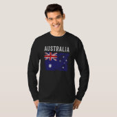 Australia Flag Distressed Men Women Kids Australia T-shirt (Voorkant volledig)