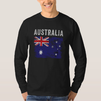 Australia Flag Distressed Men Women Kids Australia T-shirt