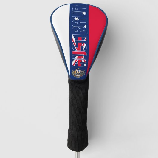 Australia Flag GorPrachtige Patriotic Golfheadcover (Voorkant)