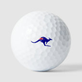 Australia Flag Kangaroo Golfballen (Voorkant)