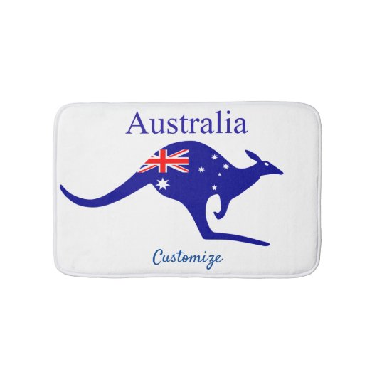 Australia Flag Kangaroo Thunder_Cove Badmat (Voorkant)