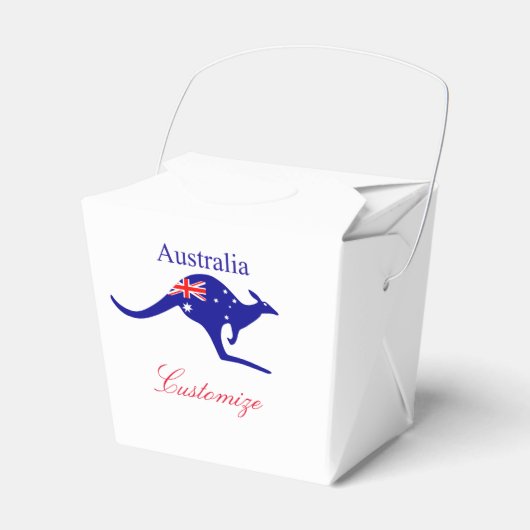 Australia Flag Kangaroo Thunder_Cove Bedankdoosjes (Voorkant Zijde)
