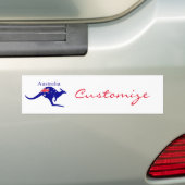 Australia Flag Kangaroo Thunder_Cove Bumpersticker (Op auto)