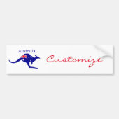 Australia Flag Kangaroo Thunder_Cove Bumpersticker (Voorkant)