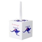 Australia Flag Kangaroo Thunder_Cove Decoratie (Achter hoekig)