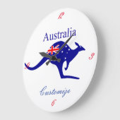Australia Flag Kangaroo Thunder_Cove Grote Klok (Hoek)