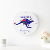 Australia Flag Kangaroo Thunder_Cove Grote Klok (Huis)