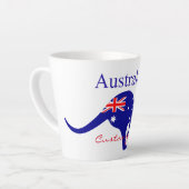 Australia Flag Kangaroo Thunder_Cove Latte Mok (Linkerhoek)