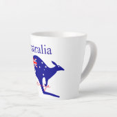 Australia Flag Kangaroo Thunder_Cove Latte Mok (Rechterhoek)
