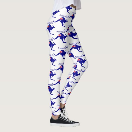 Australia Flag Kangaroo Thunder_Cove Leggings (Rechts)