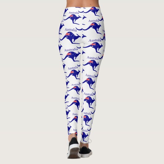 Australia Flag Kangaroo Thunder_Cove Leggings (Achterkant)