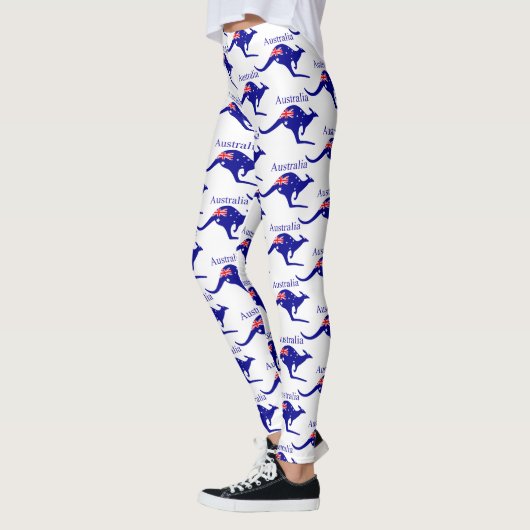 Australia Flag Kangaroo Thunder_Cove Leggings (Links)