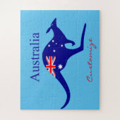 Australia Flag Kangaroo Thunder_Cove Legpuzzel (Verticaal)