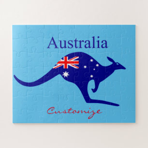 Australia Flag Kangaroo Thunder_Cove Legpuzzel