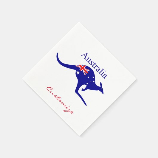 Australia Flag Kangaroo Thunder_Cove Servet (Hoek)