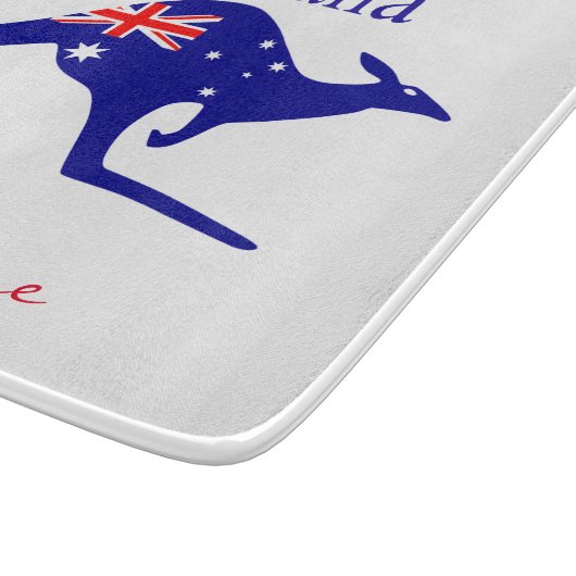 Australia Flag Kangaroo Thunder_Cove Snijplank (Hoek)