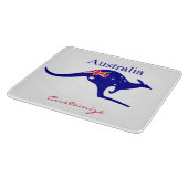 Australia Flag Kangaroo Thunder_Cove Snijplank (Hoek)