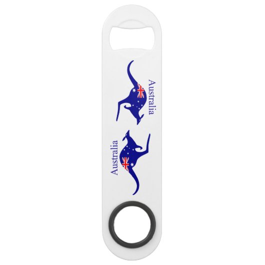 Australia Flag Kangaroo Thunder_Cove Speed Flessenopener (Achterkant)