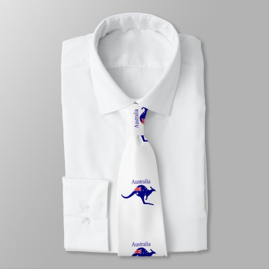 Australia Flag Kangaroo Thunder_Cove Stropdas (Gebonden)