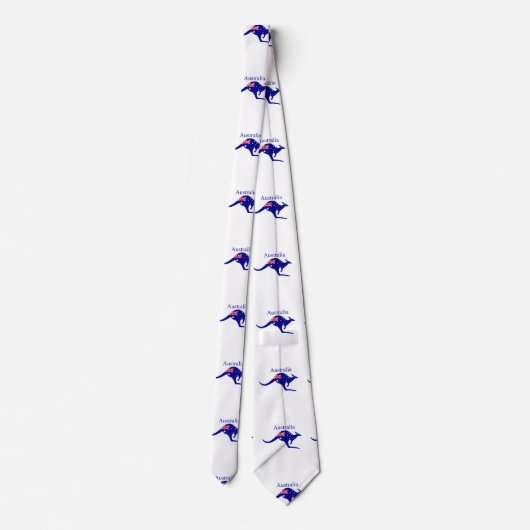 Australia Flag Kangaroo Thunder_Cove Stropdas (Achterkant)