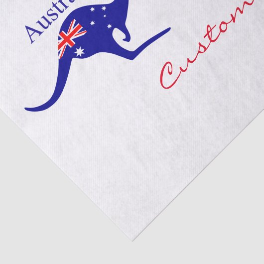Australia Flag Kangaroo Thunder_Cove Tissuepapier (Detail)