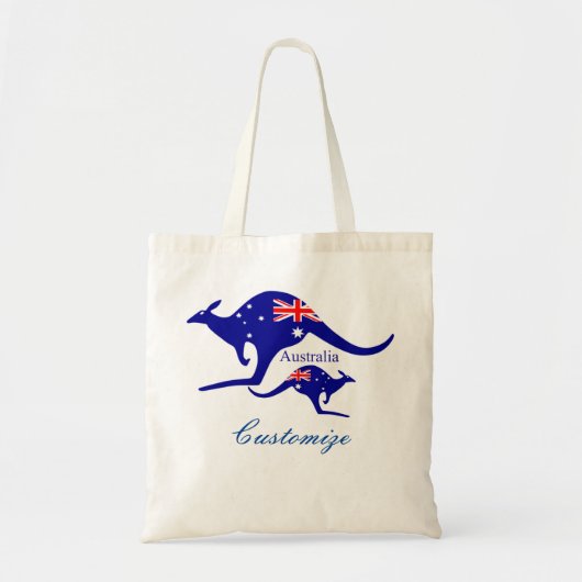 Australia Flag Kangaroo Thunder_Cove Tote Bag (Voorkant)