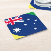 AUSTRALIA FLAG KARTONNEN ONDERZETTERS (Schuin)