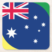 AUSTRALIA FLAG KARTONNEN ONDERZETTERS (Voorkant)