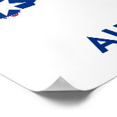 AUSTRALIA FLAG MAP POSTER (Hoek)