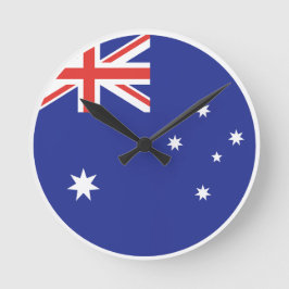 Australia Flag Ronde Klok