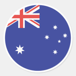 Australia Flag Ronde Sticker