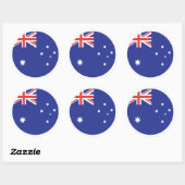 Australia Flag Ronde Sticker (Vel)
