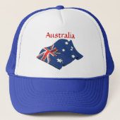 Australia Flag Trucker Hat Trucker Pet (Voorkant)