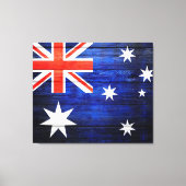 Australia Flag  Wood Canvas Afdruk (Voorkant)