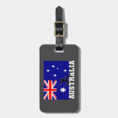 Australia Football Soccer Australia National Team Bagagelabel (Voorkant verticaal)